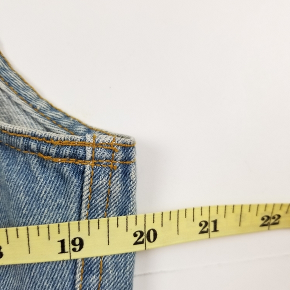 VTG 90's 00 Cute Light Wash Denim Jeans Vest - Picture 5 of 6